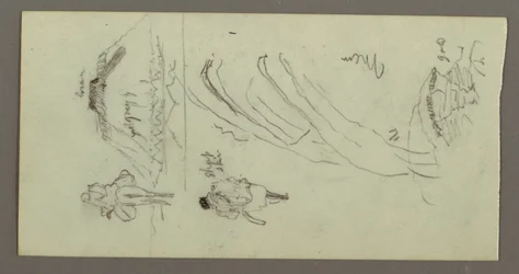 Disegno, Figura che cavalca un cammello, Figura che si alza, Hilside e Hilltop, forse 1868