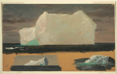 Disegno, Iceberg galleggianti vicino a Twillingate, Terranova, 4 luglio 1859