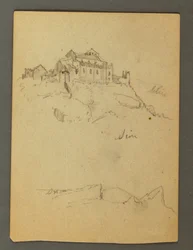 Disegno, Fortificazione delle cime, Sion, Valle del Rodano, forse 1868