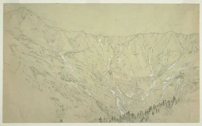Disegno, Grande Bacino, Monte Katahdin, 1877 ca.
