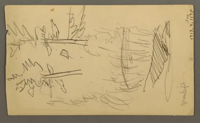 Disegno, gamma di colline, forse 1877
