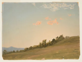 Disegno, collina, Hudson, New York, luglio 1870