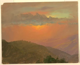 Disegno, Collina al tramonto, luglio 1865