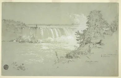 Disegno delle cascate Horseshoe e dell