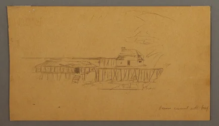 Disegno, Casa e darsena, forse 1859