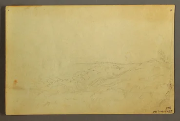 Disegno, Casa nel bosco presso un ruscello, aprile 1845