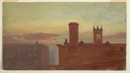 Disegno, Cime delle case/Hudson, 1867 ca.