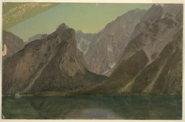 Disegno, Koenigseee, vicino a Berchtesgadan, Baviera, 1868