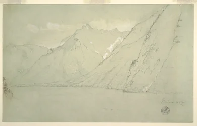 Disegno, Königssee dal Falkenstein, luglio 1868