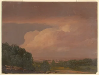 Disegno, Paesaggio (forse Hudson Valley), 1860-70