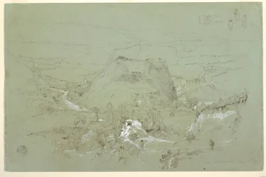 Disegno, Paesaggio vicino a Guaranda, Ecuador, 5 giugno 1857
