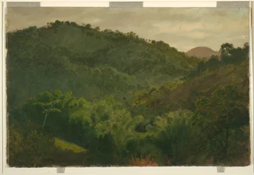 Disegno, Paesaggio dalla Giamaica, Indie Occidentali, 1865