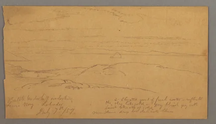 Disegno, Louis Bay, Labrador, 7 luglio 1859
