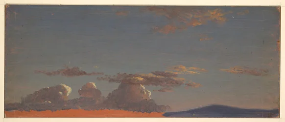 Disegno, studio del cielo del Maine, 1868-69 ca.