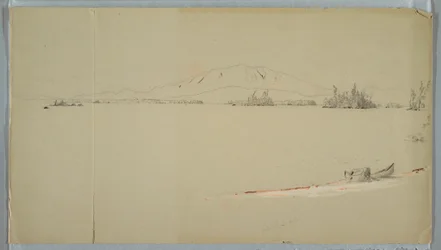 Disegno, lago Millinocket, Maine, settembre 1878
