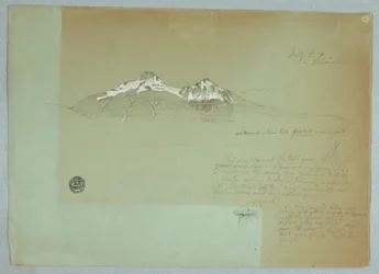 Disegno, Monte Iliniza, Ecuador, 3 luglio 1857