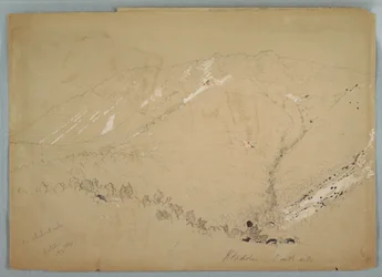 Disegno, il monte Katahdin, visto da sud, agosto 1852