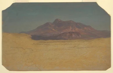 Disegno, Paesaggio montano, 1868