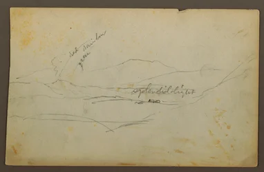 Disegno, Paesaggio montano, Colombia o Ecuador, 1853