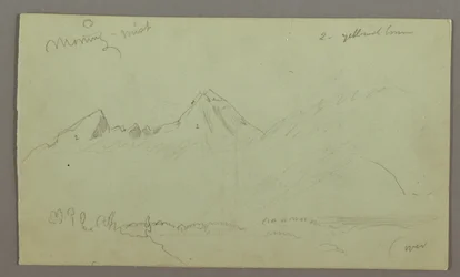 Disegno, Cime di montagna, forse 1868