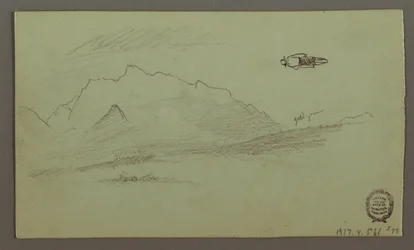 Disegno, Cime di montagna, forse 1868
