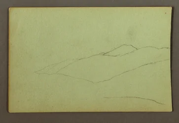 Disegno, cresta della montagna, forse 1856