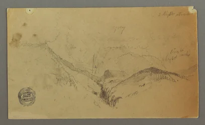 Disegno, Studio di montagna, forse 1868