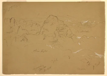 Disegno, Montagna, Wady el-Arabah, 23 febbraio 1868
