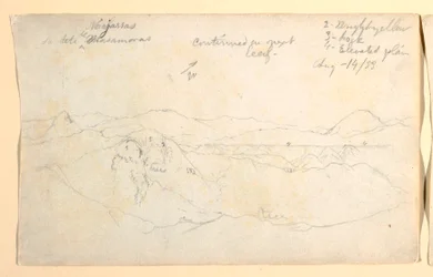 Disegno, Paesaggio montano, Colombia, 14 agosto 1853