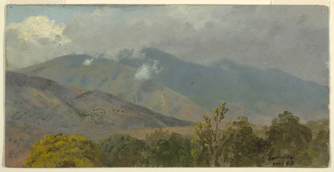 Disegno, Paesaggio montano, maggio 1865