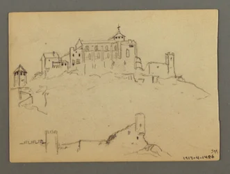 Disegno, Versante della montagna, forse 1868