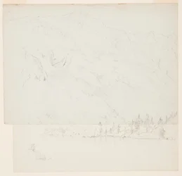 Disegno, Monte Katadhin, Maine, 1870-78