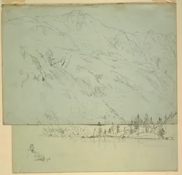 Disegno, Monte Katadhin, Maine, 1870-78