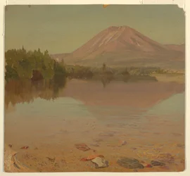 Disegno, il monte Katahdin dal lago Katahdin, forse 1870