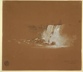 Disegno, Cascate del Niagara, ottobre 1856