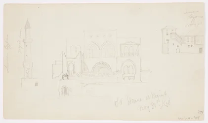 Disegno, Casa antica, Beirut, 1868