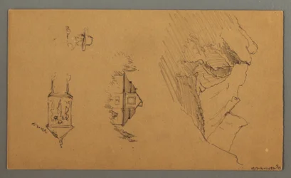 Disegno, Alberi di pino, forse 1868