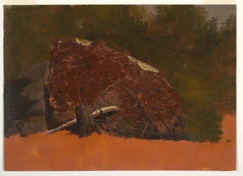 Disegno, forse Mt. Desert, Island, roccia, 1845 ca.