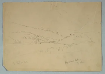 Disegno, Lago Ripogenus, 1855 ca.