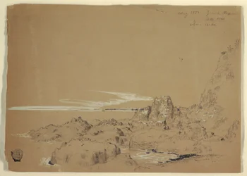 Disegno, Costa rocciosa, Grand Manan, Canada, agosto 1851