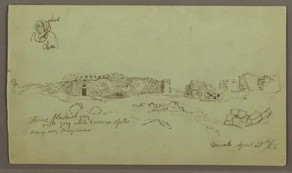 Disegno, Rovine, studio di figura, 27 aprile 1868