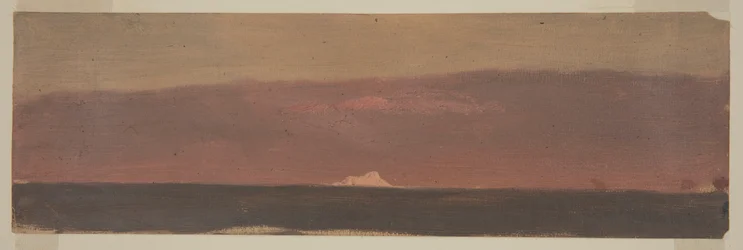 Disegno, Paesaggio marino con iceberg, 1859