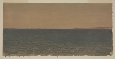 Disegno, Paesaggio marino con iceberg, 1859