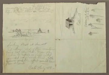Disegno, Schizzi da Calé, Colombia, luglio 1853