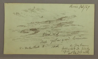Disegno, studio del cielo, 1 febbraio 1869