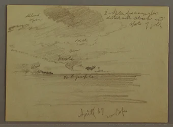 Disegno, Studio del cielo sul mare, aprile 1869