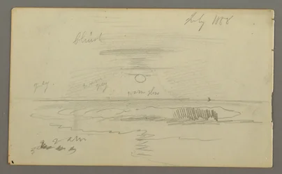Disegno, Cielo con sole basso sull