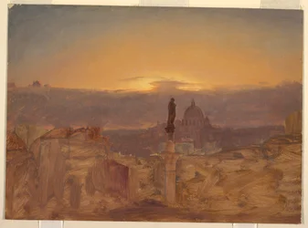 Disegno, Basilica di San Pietro dal Pincio, Roma, fine 1868 o inizio 1869