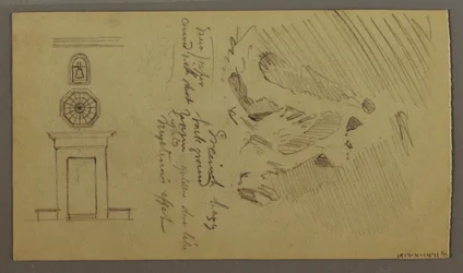 Disegno, Studi di parti di tavolo, forse 1868-69