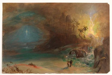 Disegno, studio per "Apoteosi a Thomas Cole", 1847 ca.